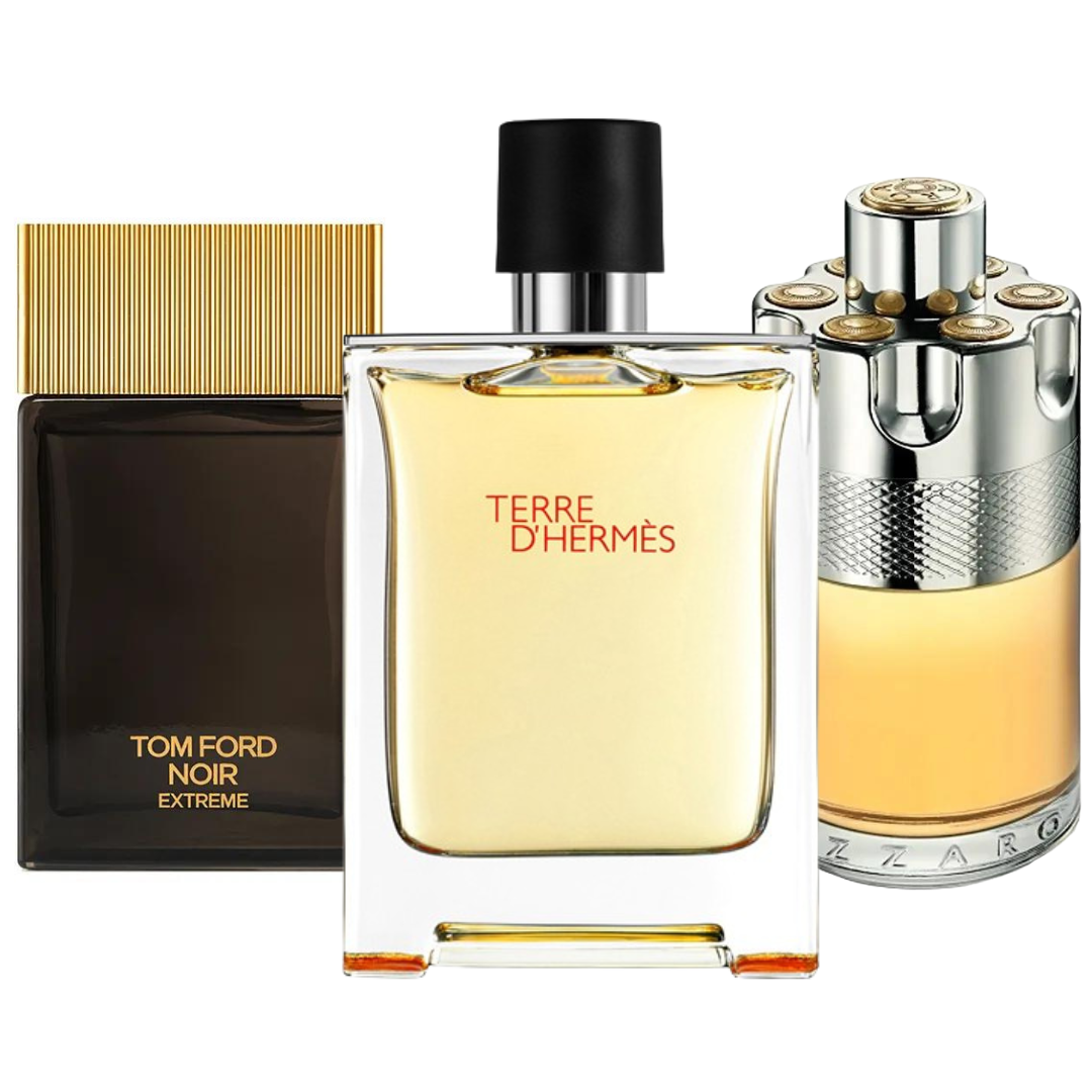 Set 3 Perfumes Terre de’Herme, Azzaro Wanted & Tom Ford Noir Extreme 100ml