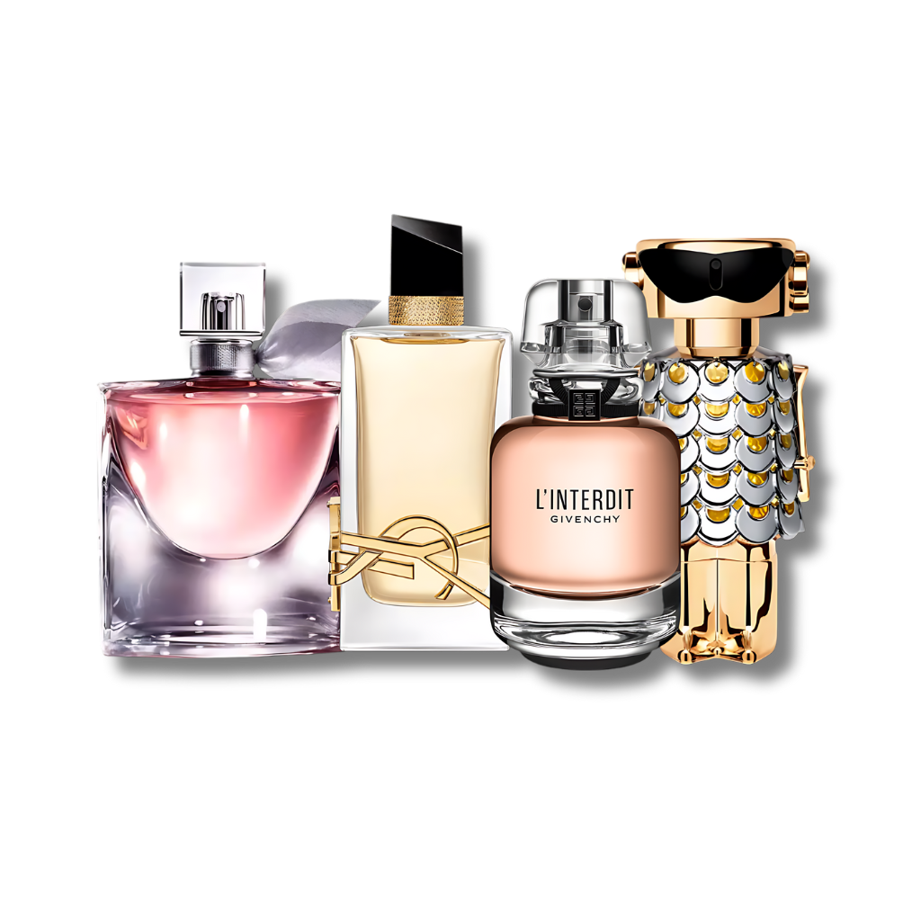 Set 4 Perfumes Libre, Fame, Línterdit & La Vie Est Belle 100ml